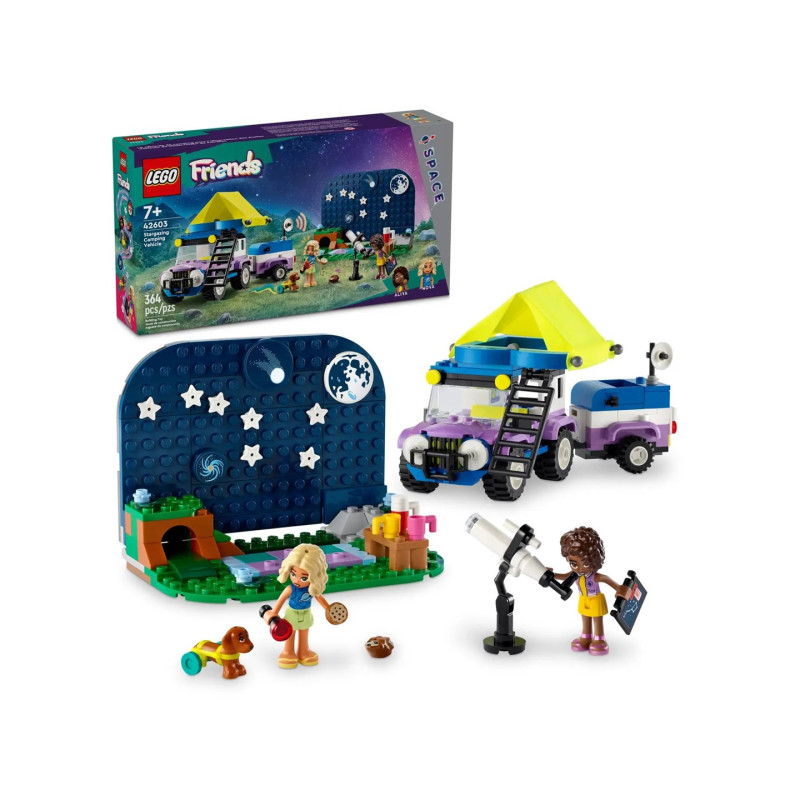 Konstruktorius LEGO® Friends Žvaigždžių stebėjimo stovyklavietės automobilis 42603