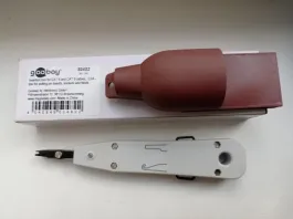Naujas Goobay CAT5/CAT6 Tinklo Kabelių Įkišimo Įrankis (Punch Down Tool)
