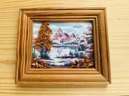 Paveikslėlis su gintarėliais TRAKAI