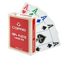 Copag 4 Colour pokerio kortos (Raudonos)