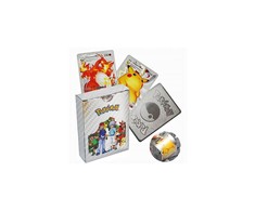 Magy Pokemon kortos 55 vnt. sidabrinė kolekcija Charizard Vmax