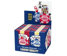 Trefl Plastikinės pokerio kortos mėlynos