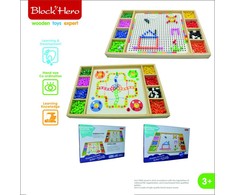 Medinis stalo žaidimas su kauliukais - Gyvūnėliai + mozaika