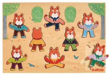 Medinė Foxymatch DJ01253 Djeco dėlionė