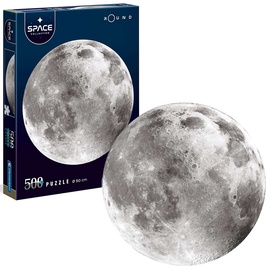 3D dėlionė Space NASA 10607042, 50 cm x 50 cm, 500 vnt., balta Clementoni dėlionė