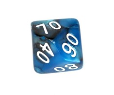 REBEL RPG kauliukų rinkinys - Dviejų spalvų - Juodas ir Mėlyna