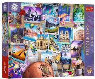 TeaTime Travel Memories 37616, 34 cm x 48 cm, 500 vnt. Trefl dėlionė