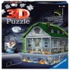 3D dėlionė Haunted House-Night Edit, 27.5 cm x 19 cm, 257 vnt. Ravensburger dėlionė