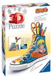 3D dėlionė Sneaker Naruto 11543, 21.4 cm, 112 vnt., mėlyna/geltona Ravensburger dėlionė