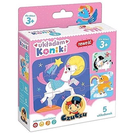 5in1 Horses 5, 17 cm x 13.5 cm, 45 vnt. CzuCzu dėlionė