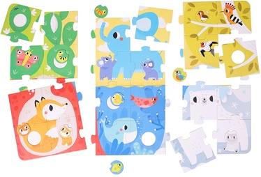 Edukacinė Animals, įvairių spalvų, 34 vnt. CzuCzu dėlionė