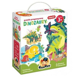 Progressive Dinosaurs, 19 cm x 17 cm, 71 vnt. CzuCzu dėlionė