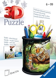 3D dėlionė Pencil Cup Leopard, 1 cm x 0.8 cm, 54 vnt. Ravensburger dėlionė