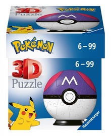3D dėlionė Pokemon 11564, 7 cm x 7 cm, 54 vnt. Ravensburger dėlionė