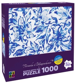 Lilies 19904, 48.2 cm x 68.2 cm, 1000 vnt., mėlyna/balta Brain Games dėlionė