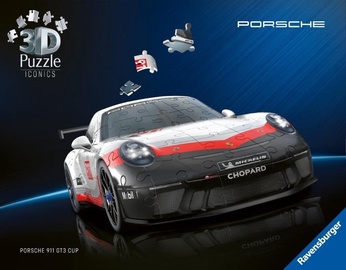 3D dėlionė Porsche 911 GT3, 25.1 cm x 11.1 cm, 152 vnt. Ravensburger dėlionė
