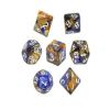 REBEL RPG Dice Set - Two Color - Oranžinis and Mėlyna