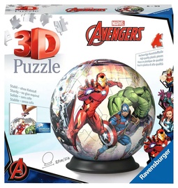 3D dėlionė Marvel Avengers 11496, 12.9 cm x 12.9 cm, 72 vnt. Ravensburger dėlionė