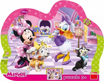 Disney Minnie 31128, 27.5 cm x 35 cm, 25 vnt., rožinė Dino dėlionė