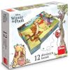 Winnie The Pooh And Friends, 12 vnt. Dino dėlionė