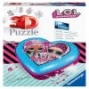 3D dėlionė Heart Box LOL Surprise! 112333, 11 cm x 11 cm, 54 vnt. Ravensburger dėlionė