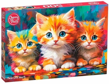 Three Little Hearts, 34.5 cm x 50 cm, 500 vnt. CherryPazzi dėlionė