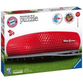 3D dėlionė Bayern Munich Allianz Arena, 46.4 cm x 35.5 cm, 216 vnt. Ravensburger dėlionė