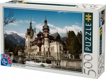 Peles Castle Romania 453012, 34 cm x 48 cm, 500 vnt. D-Toys dėlionė