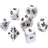 REBEL RPG Dice Set - Metal - Matte Sidabrinis