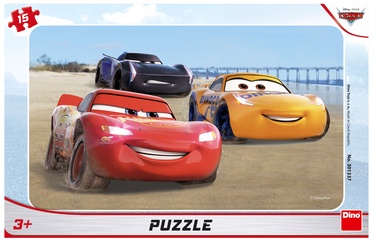 Cars 980206, 25 cm x 14.5 cm, 15 vnt. Dino dėlionė