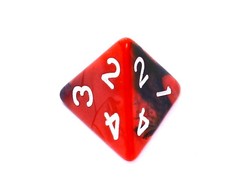 REBEL RPG kauliukų rinkinys - Dviejų spalvų - Raudona ir Juodas