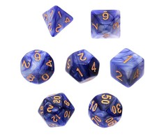 REBEL RPG kauliukų rinkinys – dviejų spalvų – violetinė ir sidabrinė