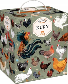 Puzzlove Kury, 48 cm x 68 cm, 1000 vnt. CzuCzu dėlionė