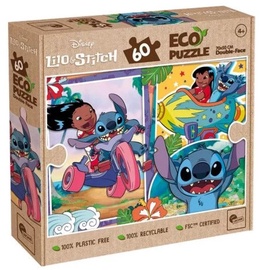 Lisciani Lilo & Stitich, 50 cm x 70 cm, 60 vnt. Disney dėlionė