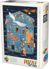 Owl Tales 446182, 68 cm x 47 cm, 1000 vnt. D-Toys dėlionė