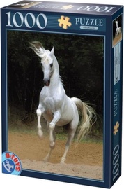 White Horse 452889, 68 cm x 47 cm, 1000 vnt. D-Toys dėlionė