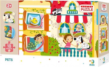 Pets DOP300160, 31 cm x 45 cm, 18 vnt. Dodo dėlionė