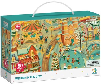 Tm Toys Winter In The City 300352, 45 cm x 31 cm, 80 vnt., žalia Dodo dėlionė