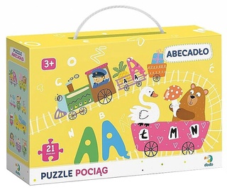 Train Alphabet 300149, 230 cm x 7 cm, 21 vnt. Dodo dėlionė