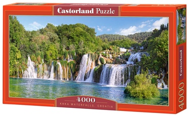 Krka Waterfalls, Croatia 4000 el. C-400133-2, 138 cm x 68 cm, 4000 vnt. Castorland dėlionė