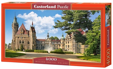 Moszna Castle Poland 4000 el. C-400027, 138 cm x 68 cm, 4000 vnt. Castorland dėlionė