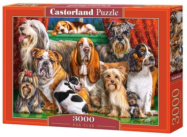 Dog Club 3000 el. C-300501-2, 92 cm x 68 cm, 3000 vnt. Castorland dėlionė