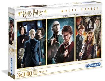 3in1 Harry Potter 61884, 27.8 cm x 41.8 cm, 3000 vnt. Clementoni dėlionė