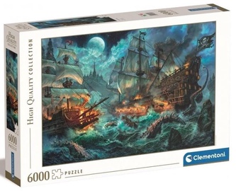 Pirates Battle 36530, 168.6 cm x 118.4 cm, 6000 vnt. Clementoni dėlionė