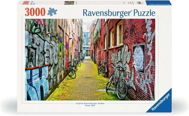 Street Art In Amsterdam, 80 cm x 121 cm, 3000 vnt. Ravensburger dėlionė