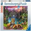 Tiger In Paradise 16719, 80 cm x 121 cm, 3000 vnt. Ravensburger dėlionė