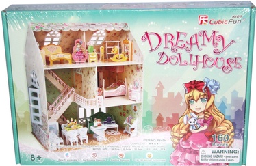 3D dėlionė Dollhouse Dreamy, 26.2 cm x 16.8 cm, 160 vnt. Cubicfun dėlionė