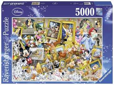 Disney characters 174324, 153 cm x 101 cm, 5000 vnt. Ravensburger dėlionė