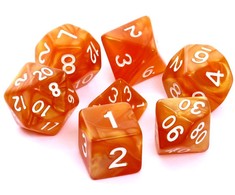 REBEL RPG kauliukų rinkinys – Perlas – Tamsiai Geltona