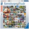 99 VW Campervan Moments 16018, 80 cm x 121 cm, 3000 vnt. Ravensburger dėlionė